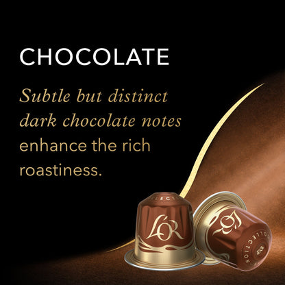 Subtle but distinct chocolate notes enhance the rich roastiness.