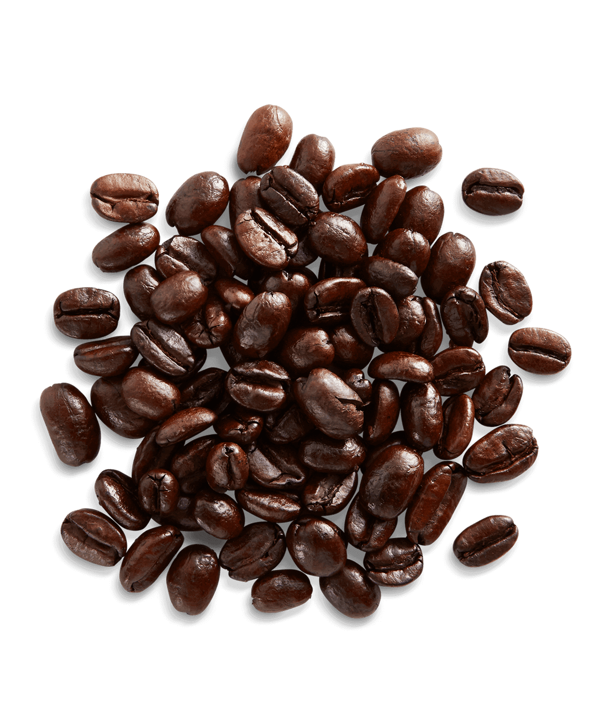 Peet's Decaf Mocca-Java Coffee beans shown up close with detail